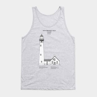 New Presque Isle Light Lighthouse - Michigan - SBDpng Tank Top